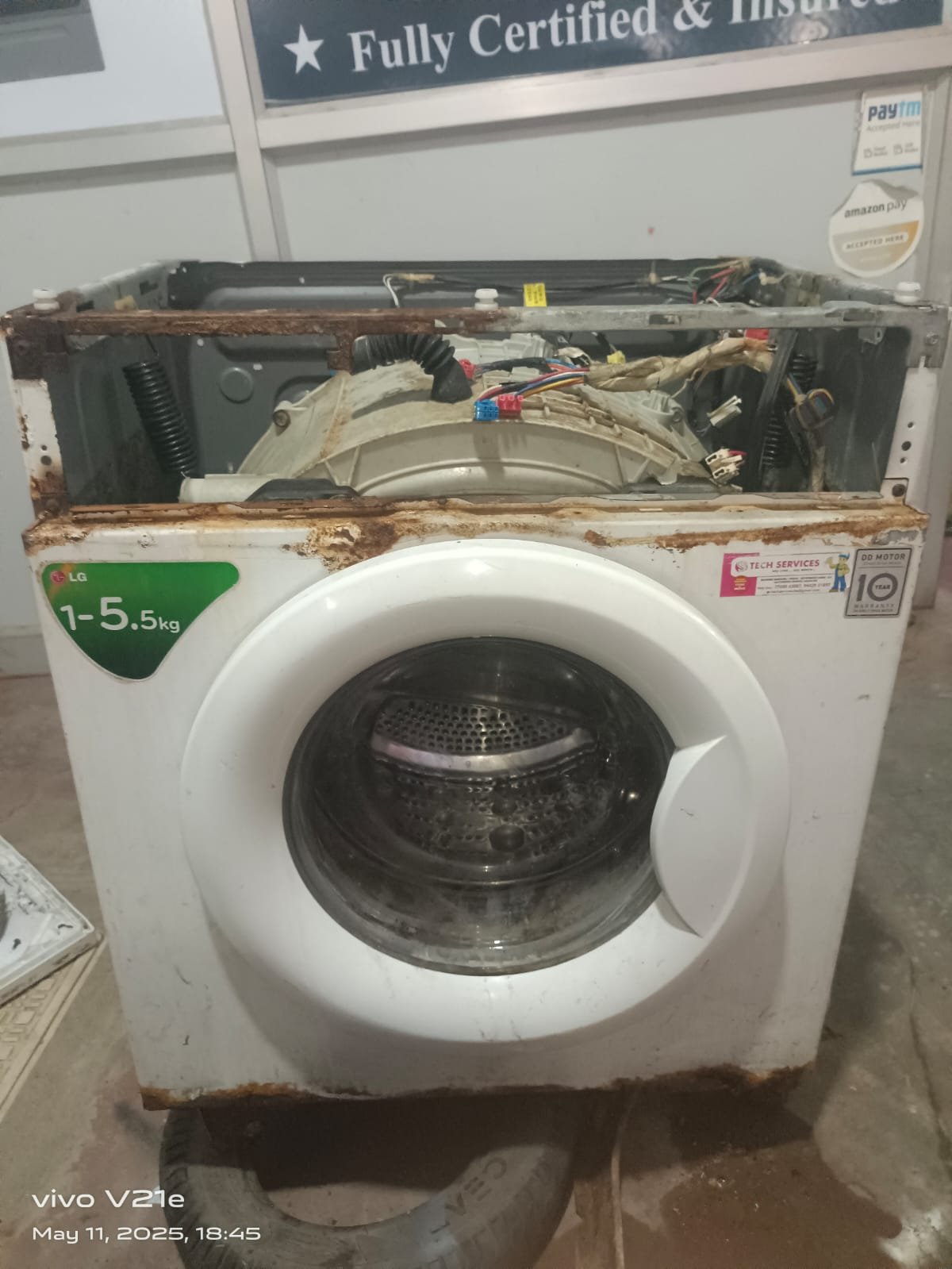 Before appliance repair work result 2